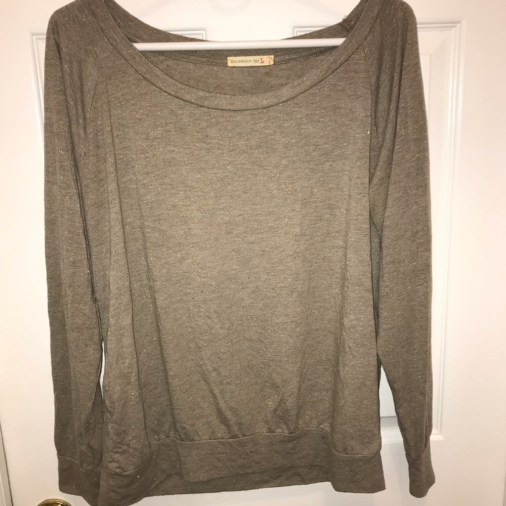 Alternative sparkly long sleeve shirt